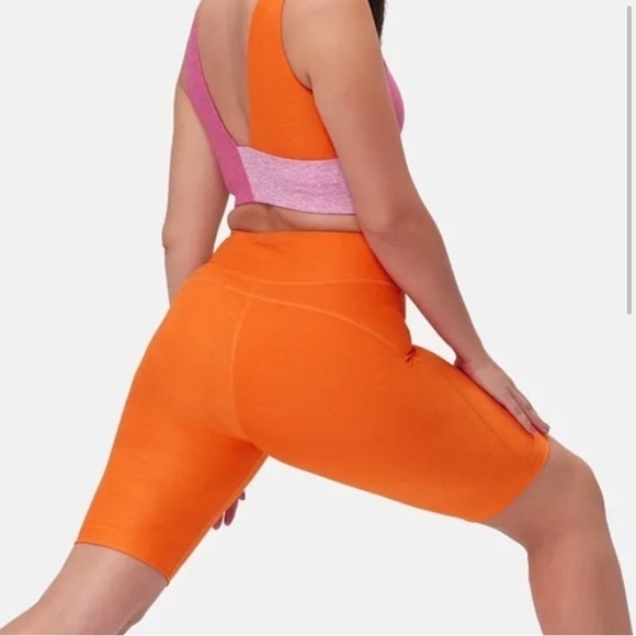 Outdoor Voices 10" Warmup Biker Shorts Orange Medium - Picture 2 of 7